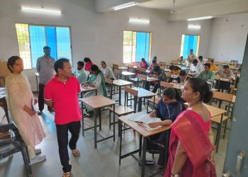 व्याख्याता वाणिज्य एवं गणित की शिक्षक भर्ती परीक्षा शांतिपूर्ण से संपन्न