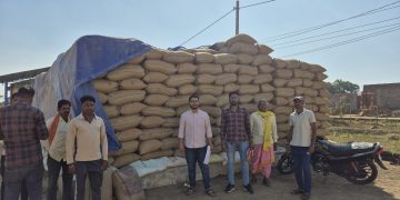 बलौदाबाजार: संयुक्त टीम ने किया 374 बोरी अवैध धान जब्त